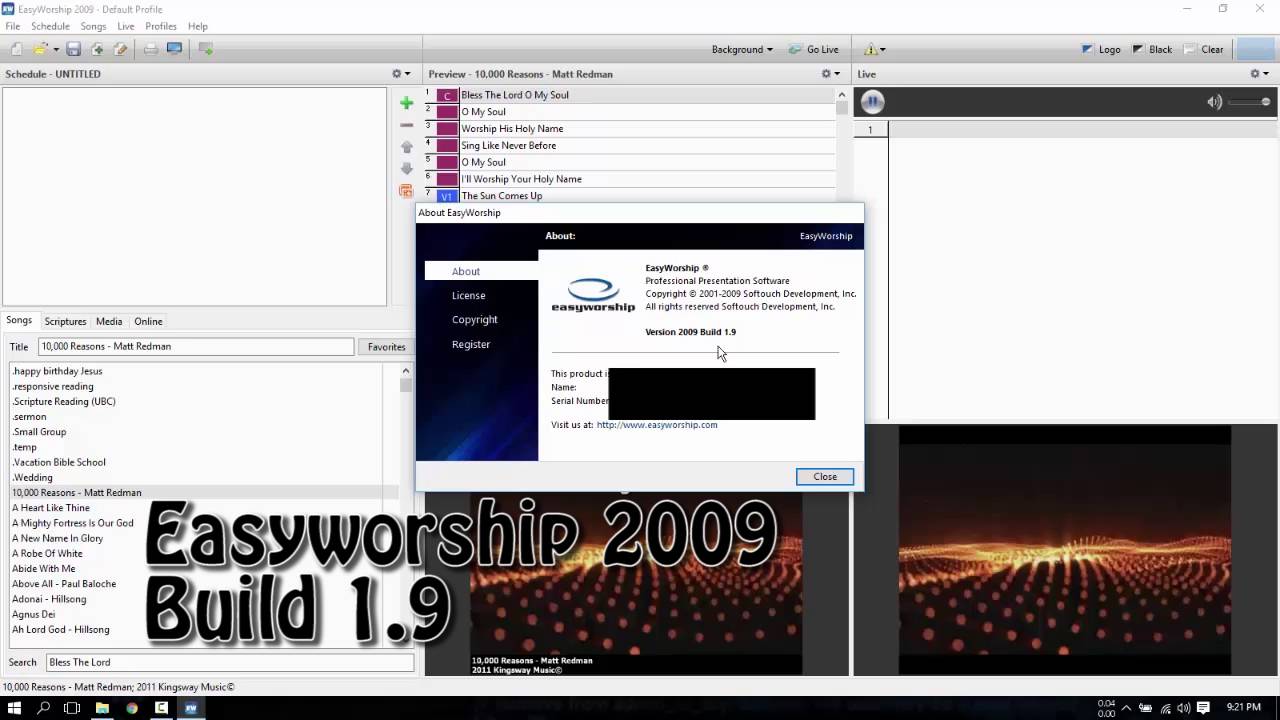 easy worship 2009 free download